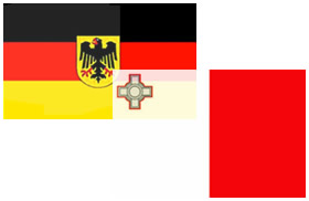 Deutschland - Malta Flagge